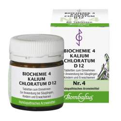 Biochemie 4 Kalium chloratum Bombastus D12 80 Tbl.